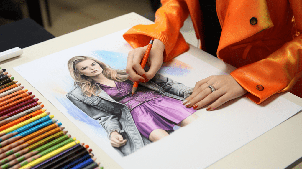 How To Draw Fashion Sketches - Adding Color and Shading